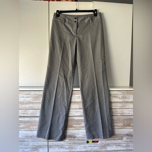 🖤 AB Studio Gray Wide Leg Dress Pants Size 6 Stretch Work